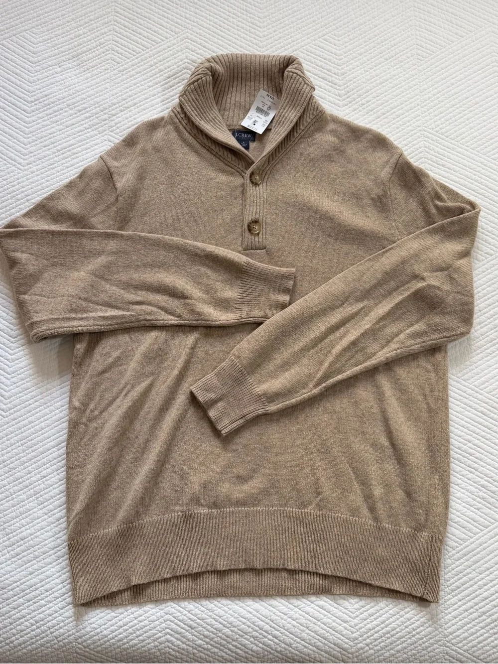 J. Crew Men's Shawl Collar Sweater - Taupe